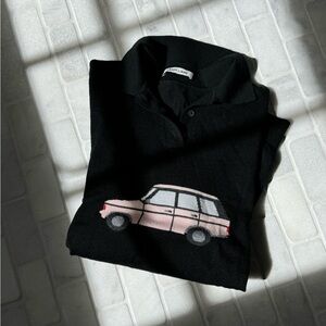 Sandy liang sweater with pink landrover